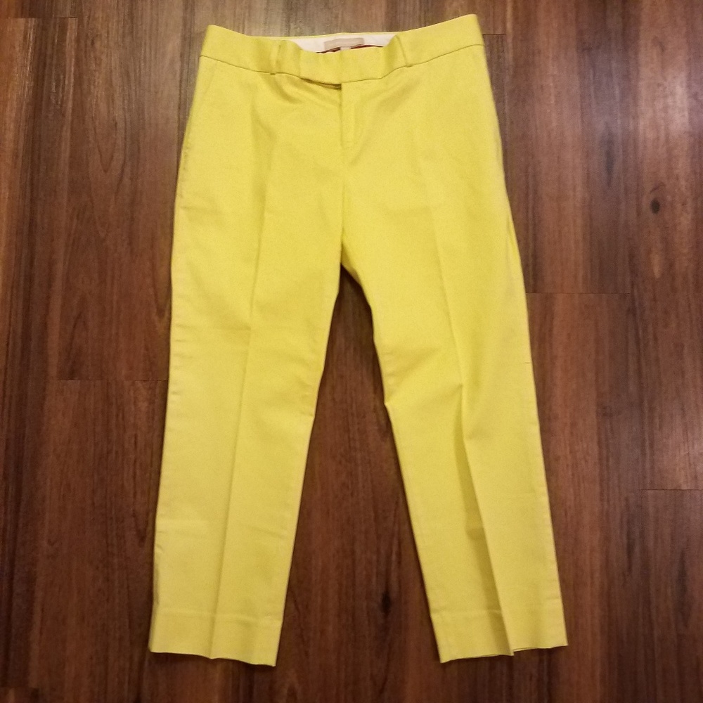 Banana Republic Yellow Sloan Slacks